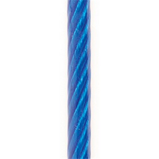 WIRE ROPE GAL 4.0MM WIRE (6 X 19) FIBRE CORE PVC COATED BLUE G1570